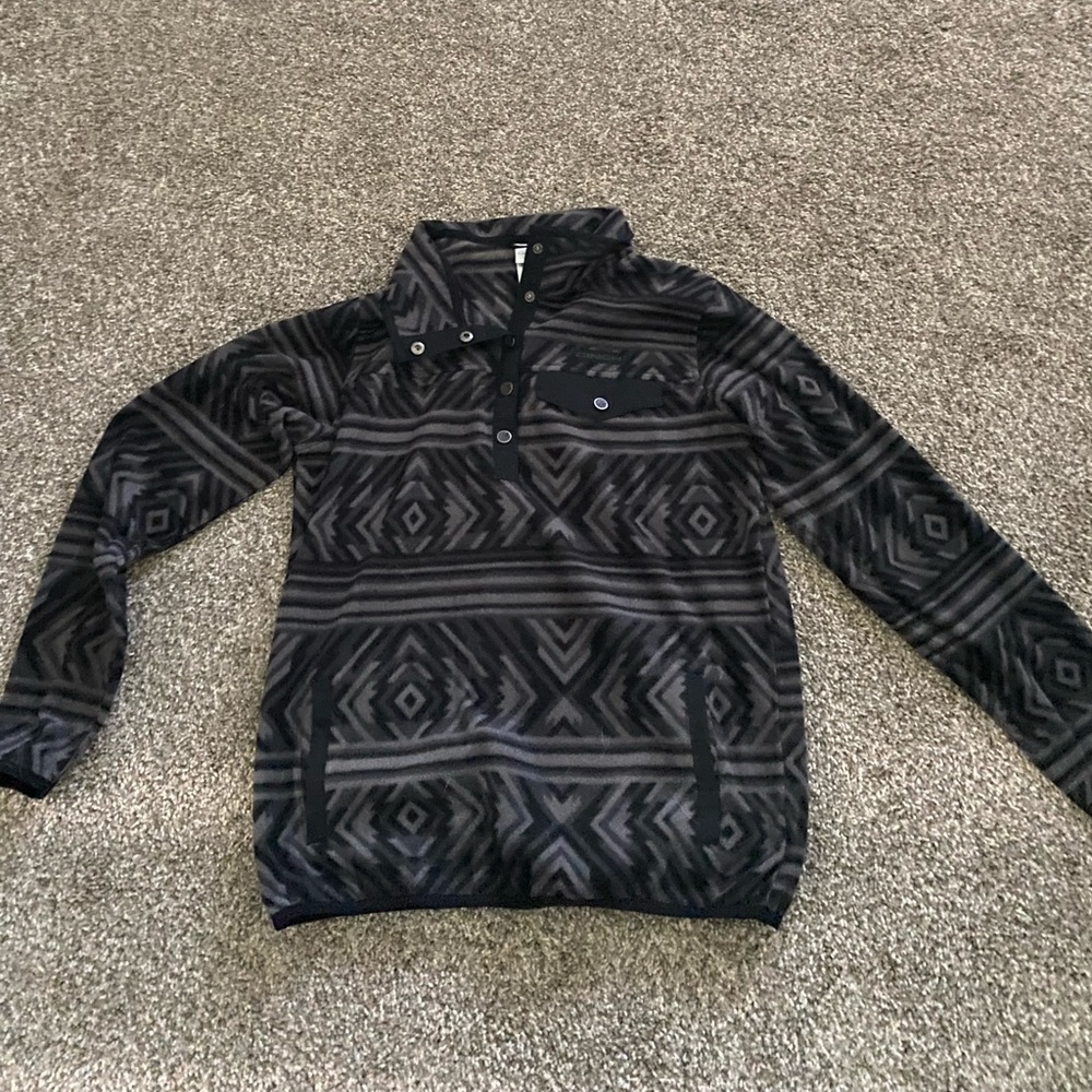 Cinch fleece bottom up